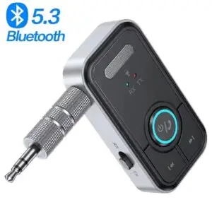 Bluetooth 5.3 Transmitter Receiver Adapter Wireless Audio For Car Music Headphone Speaker 3.5mm Jack AUX Wireless Audio Adapter - SKU: 3256806864113342