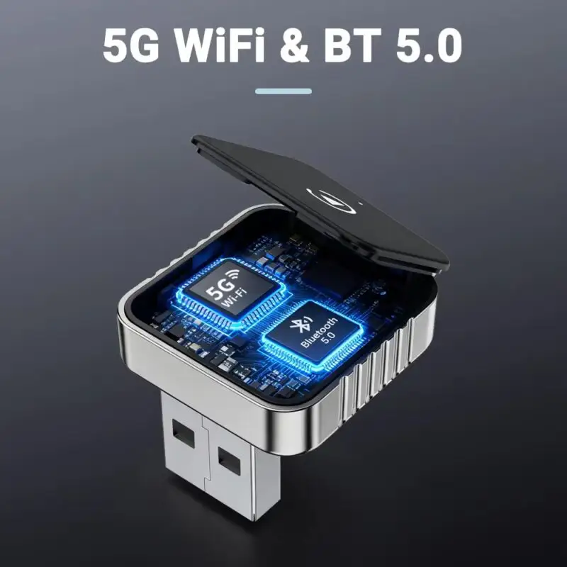 2in1 Wireless CarPlay Adapter Android Auto AI Smart Box Car Intelligent Systems For VW Toyota Nissan Honda Ford Benz - SKU: 3256808473857005