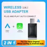 2in1 Wireless CarPlay Adapter Android Auto AI Smart Box Car Intelligent Systems For VW Toyota Nissan Honda Ford Benz - SKU: 3256808473857005