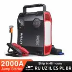 4 In 1 2000A Jump Starter Power Bank 16000mAh 150PSI Air Compressor Tire Pump Portable Charger Car Booster Starting Device