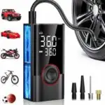 150PSI Smart Air Pump Tire Inflator Portable Air Compressor with Digital Pressure Gauge for Car Bike Motorcycle Ball