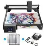 20W Laser Cutting Engraving Machine + Air Pump Assist KIT + 500mm Honeycomb Working Table DIY Desktop CNC Engraver Cutter