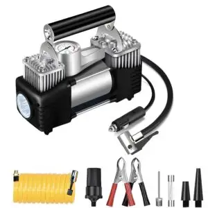 Jump Starter with Tire Inflator 150PSI Car Air Pump 12V Cigarette Lighter Air Compressor for Car Motorcycle Bicycle Balls