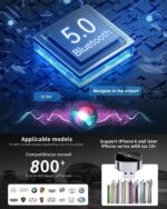 Wireless CarPlay & Android Auto Dongle, Fast Auto-Connect, Compact Plug & Play for iPhone/Android, USB/USB-C, No Delay