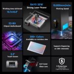 20W Laser Cutting Engraving Machine + Air Pump Assist KIT + 500mm Honeycomb Working Table DIY Desktop CNC Engraver Cutter