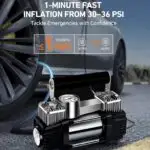 Jump Starter with Tire Inflator 150PSI Car Air Pump 12V Cigarette Lighter Air Compressor for Car Motorcycle Bicycle Balls