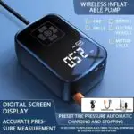 Wireless Car Air Compressor Air Pump Electric Tire Inflator Pump for Motorcycle Bicycle AUTO Tyre with Digital Display