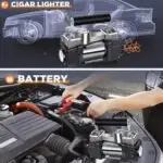 Jump Starter with Tire Inflator 150PSI Car Air Pump 12V Cigarette Lighter Air Compressor for Car Motorcycle Bicycle Balls