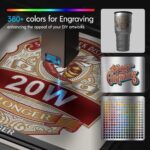 20W Laser Cutting Engraving Machine + Air Pump Assist KIT + 500mm Honeycomb Working Table DIY Desktop CNC Engraver Cutter