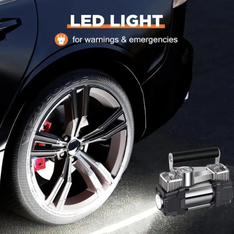 Jump Starter with Tire Inflator 150PSI Car Air Pump 12V Cigarette Lighter Air Compressor for Car Motorcycle Bicycle Balls