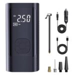 Inflatable Pump Portable 2 power supply modes and 4 preset air pressures Digital Display Car Motorcycle Tire With USB output