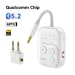 Bluetooth 5.4 Audio Reciever Transmitter RT/TX 2 In 1 Adapter for TV Earphones Cars Flights 3.5mm AUX Bluetooth Dongle